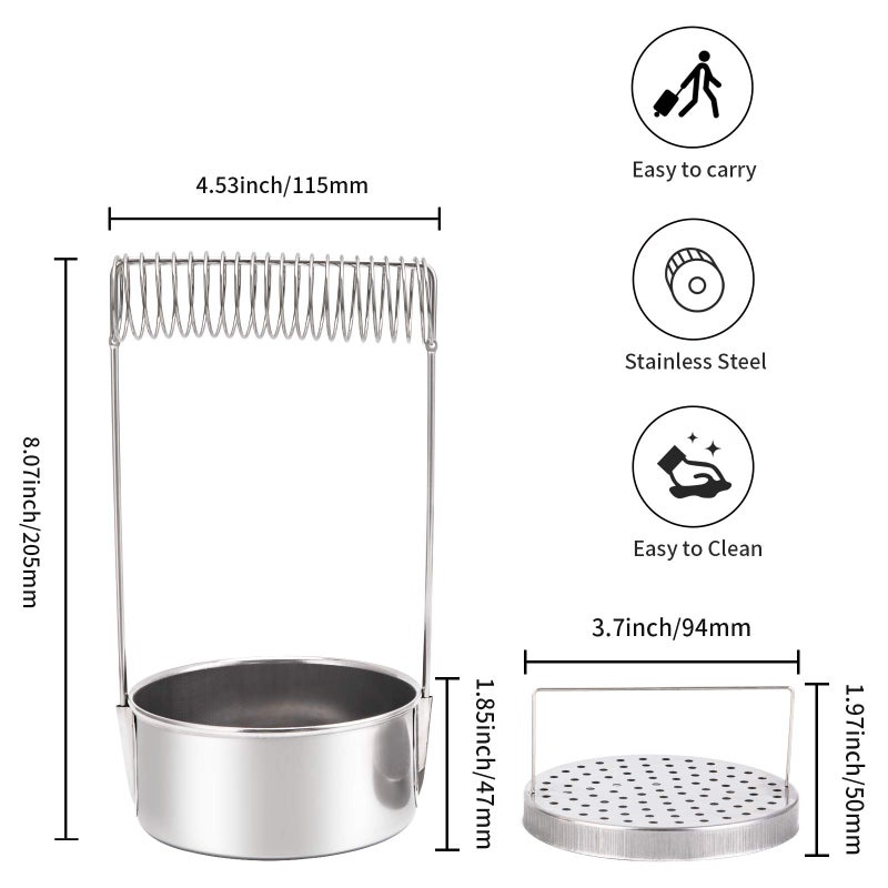MyLifeUNIT Portable Artist Brush Washer, Paint Brush Cleaner with Wash Tank & Removable Screen - Image 3